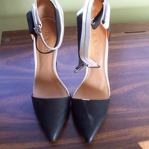 L.A.M.B. two tone D'Orsay Heels